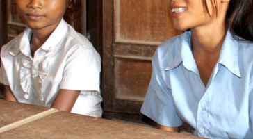 Two girls who returned from forced Begging in Vietnam