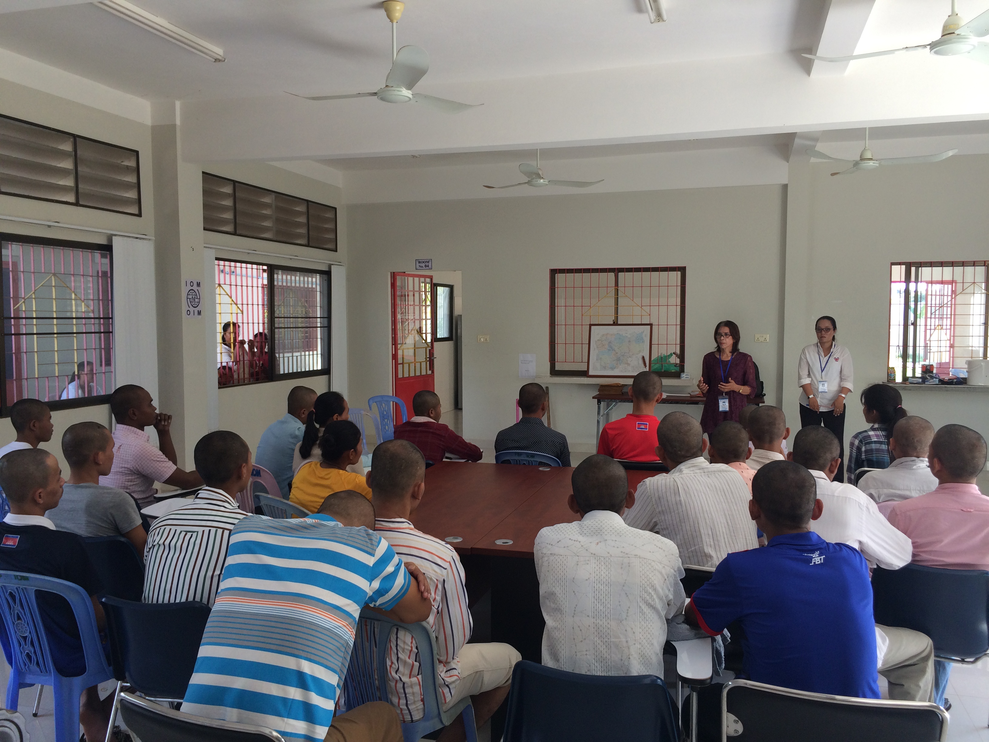 CCPCR's staff talking to the victims about service