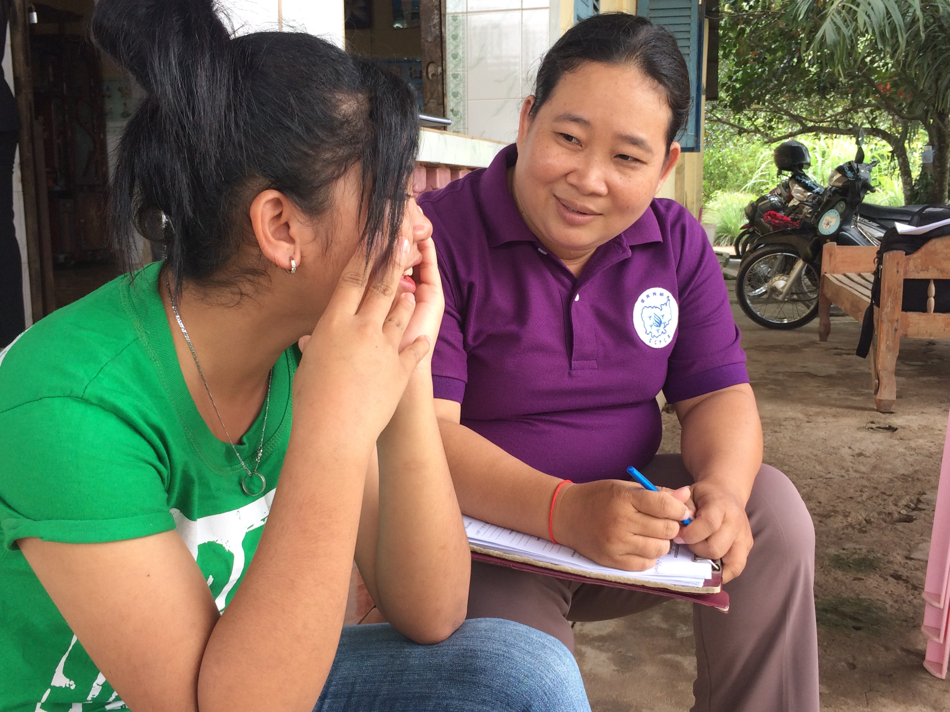 CCPCR's staff counseling with survivor